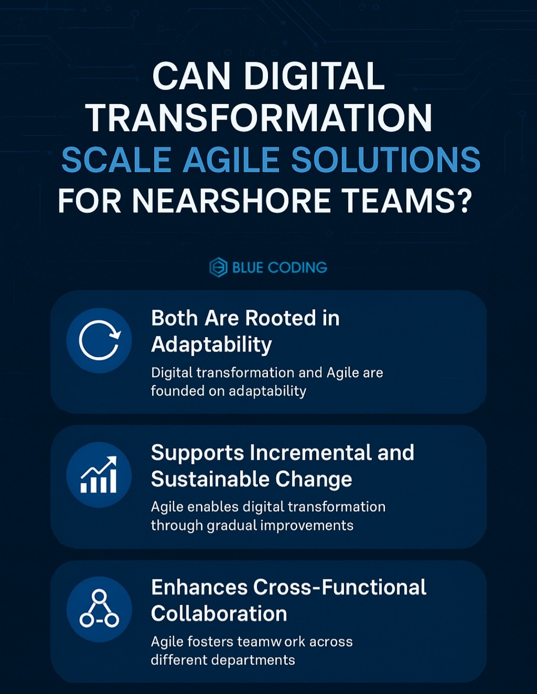 Can digital transformation scale agile solutions for nearshore teams?