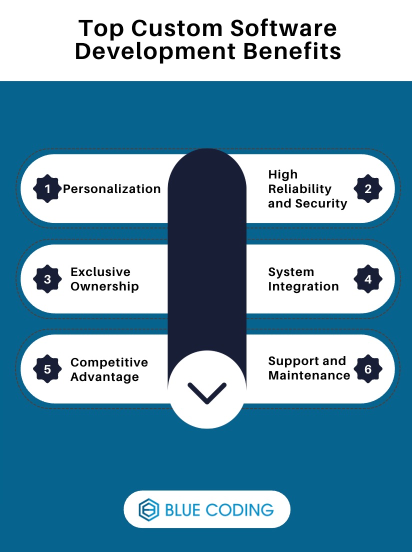 Top Custom software development benefits 