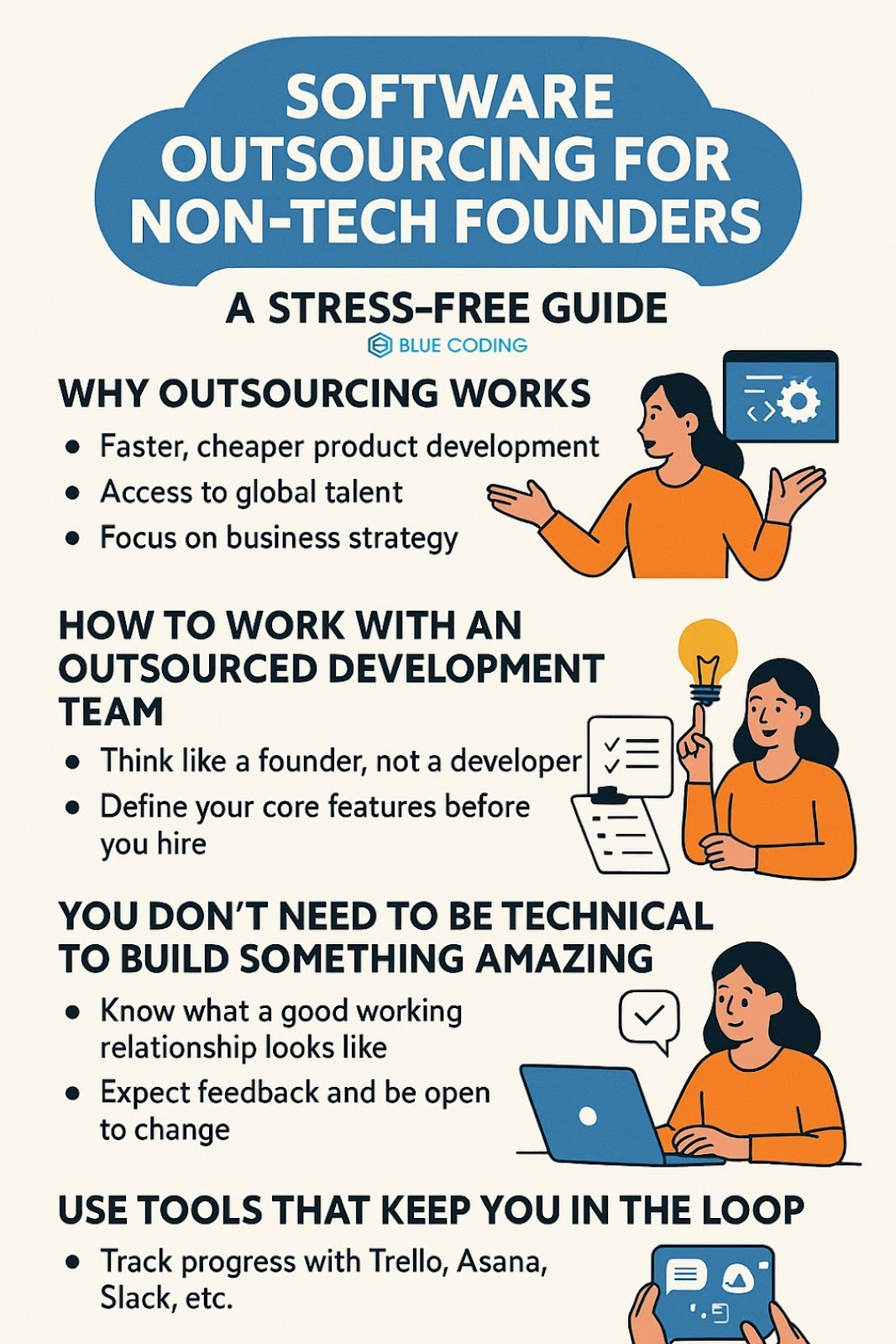 Software outsourcing for non-tech founders 