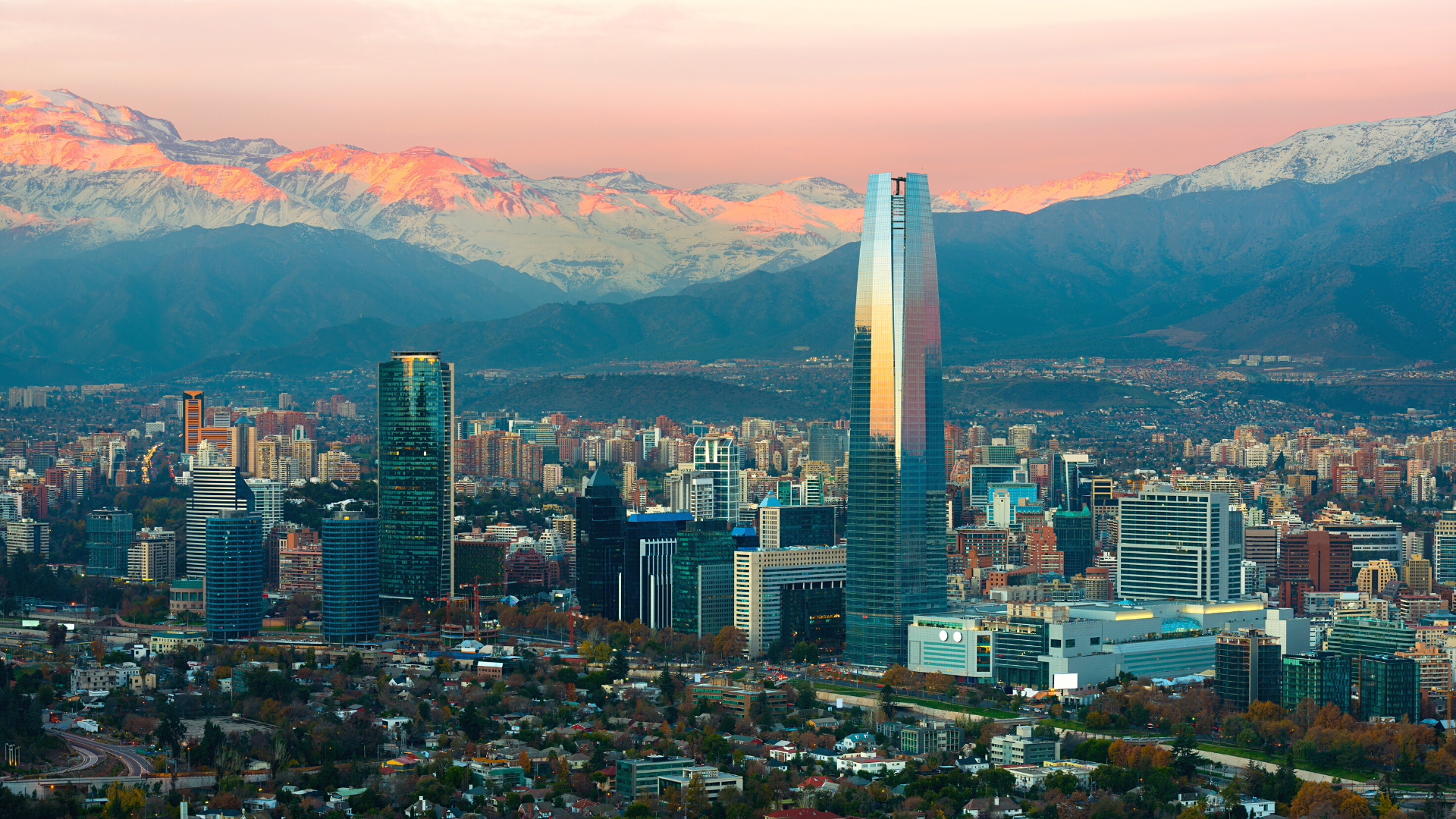 Overview of a city in Chile