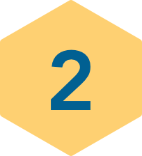 Nearshore Staff Augmentation How It Works Nearshore staff augmentation how it works sections, part 1 discuss your project showing hexagon with the number 2