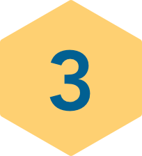 Nearshore Staff Augmentation How It Works Nearshore staff augmentation how it works sections, part 1 discuss your project showing hexagon with the number 3
