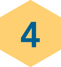 Nearshore Staff Augmentation How It Works Nearshore staff augmentation how it works sections, part 1 discuss your project showing hexagon with the number 4