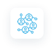 small blue people icon